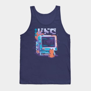 Insert Disk - Cute Geek Nerd Cat Gift Tank Top